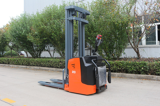 0.5-2t Fully Automated Forklift Walkie Lift Electric Stacker With 1.6m-4m Reach