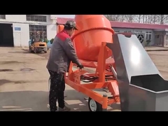 끌 수 있는 350L/400L/500L/700L 디젤 엔진 휘발유 또는 모터 콘크리트 혼합기